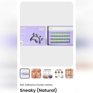 Self-Adhesive Cluster Lashes - Natural Black